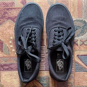 Vans Men's Black Canvas Sneakers